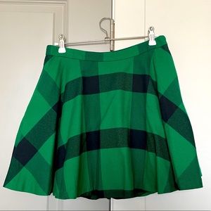 Polo Ralph Lauren Size 16 Short Green Checkered Skirt